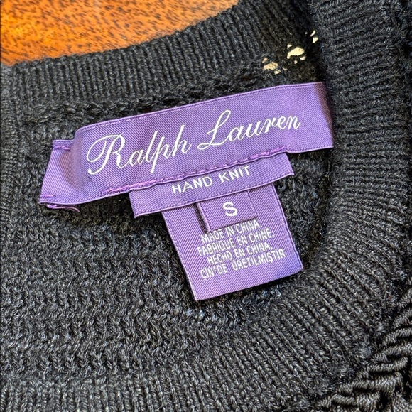 Ralph Lauren Collection Hand Knit Macrame Fringe Sleeveless Silk Sweater Top S - Picture 14 of 14